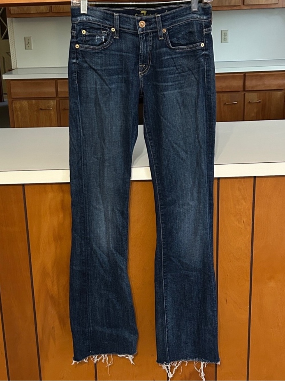 7FAM Low Rise Bootcut Jeans 26 Blue Denim Y2K 28x31 USA
S - Picture 3 of 17